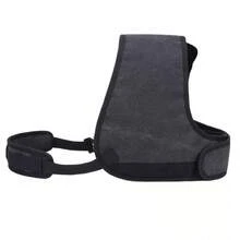 Durable Leather Shoulder Recoil Pad For Archery - Half Chest Protector Guard, Fast Shipping From The USA - Black - View 5