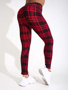 Women's Stretchy Leggings,Multiple Colors Available, Minimalist & Elegant Design, Versatile For Daily Wear, Casual Outings, Walking, Cropped, Black, White, Red, Beige, Soft & Comfortable, Suitable For Fitness, Running, Squats, Shaping, Outdoor, Beach, Spring/Summer, Cozy - Multicolor - View 5