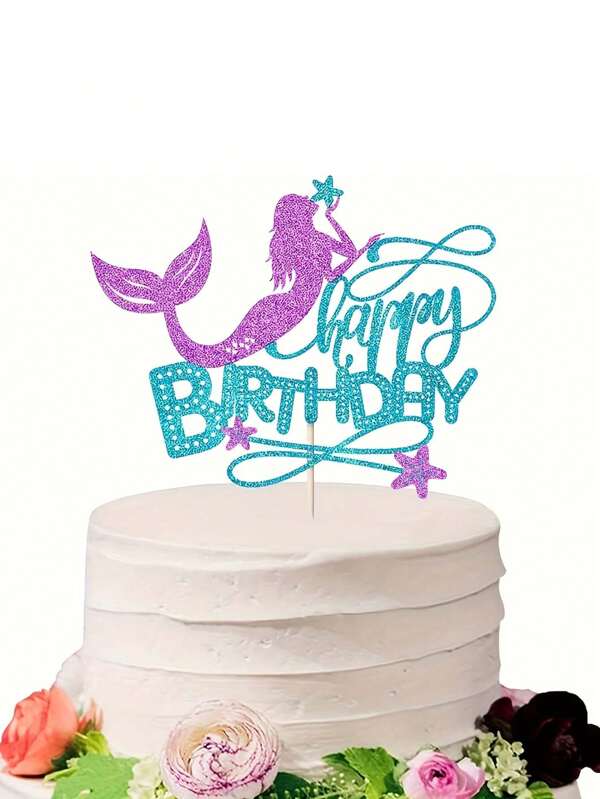 Meerjungfrau Tortenaufsätze, Meerjungfrau Party Dekoration, Unter dem Meer Geburtstagsparty Zubehör, Sommer Party Dekor