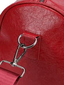 全新大容量纯色旅行包，女士手提行李包，防水商务包，轻便健身包，多功能学生收纳包。另有男女通用大容量干湿分离托特包，斜挎包，轻便旅行包，商务时尚毕业包，学校用品，学校用品 - 紅色 - 查看 5