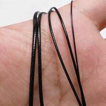 10Meters 0.5mm-2.0mm Black Leather Cord Waxed Thread Strings Necklace Bracelets Rope For Jewelry Making DIY Findings - Multicolor - View 2