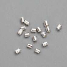 10pcs/Set 925 Sterling Silver Crimp Tubes, Crimping Beads For DIY Jewelry Making - 925 Silver - View 7