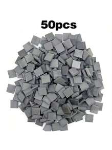 50/100/200pcs Miniature Landscape Kit | Realistic Red Brick Wall & Stone Accents | Plastic | Ideal For DIY Crafts, Fairy Gardens, And Dollhouses | Perfect For Building Your Mini Dream House