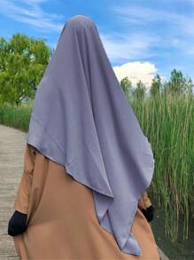 Nida-Stoff-Einzelschicht Tie-Up Gebetsmantel, atmungsaktiver praktischer Hijab für Frauen, geeignet für den täglichen Gebrauch, Frühling/Sommer/Herbst