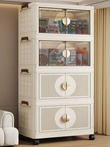 Armario plegable multiuso, organizador de almacenamiento de ropa, mueble de uso doméstico para el salón para guardar aperitivos, juguetes y accesorios