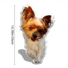 个性化照片DIY人形抱枕情侣毛绒男友脸枕定制爸爸妈妈真人大小照片抱枕，迷你小物 - 彩色 - 查看 15