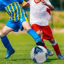 Premium Training & Match Use Soccer Ball, Puncture Resistant & Durable, Waterproof High Elastic Material - White, Blue and Black - View 10