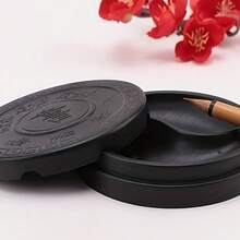 2pcs For Calligraphy Ink, Graphite, Art Supplies, Traditional Inkstone, Ink Bottle, Ink Cartridge, Inkstone