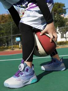 2025 Latest Style Basketball Sneakers For Teens - Baby Blue - View 2