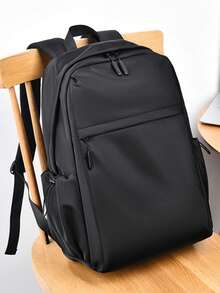 Men's Casual Minimalist Backpack, Business Laptop Backpack, Travel Rucksack, Suitable For Commuting, Back To School, Travel - Multicolor - View 1