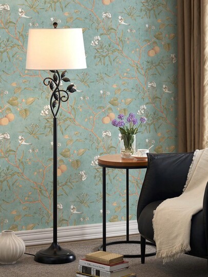 44.5*100cm Peel Stick Wallpaper Roll Vinyl Material ative Self Adhesive Home Bohemian Vintage Bloemen Pattern Bedroom, Living Room, Kitchen, Bureau view 2