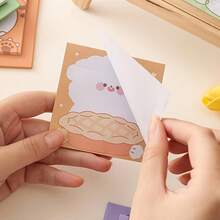 1 pieza de 30 notas adhesivas con diseños de dibujos animados lindos, libreta con estampado de animales, libreta, memo, libreta estudiantil de dibujos animados, perfecta para la escuela, la oficina y el hogar, de vuelta a la escuela