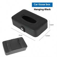 1pc Leather Car Tissue Holder - Fashionable Hanging Design, Convenient To Take Out And Organize, Portable In-Car Accessory, Car Decoration | Durable Auto Parts - Multicolor - View 8