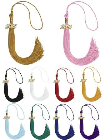 1 Piece Of Graduation Solid Color Tassel With Gold Date Charm. Graduation Decorations, Graduation Party Supplies, Perfect Accessories To Complete Your Look And A Lasting Reminder Of Your Success. Available In A Variety Of Colors. (2025)