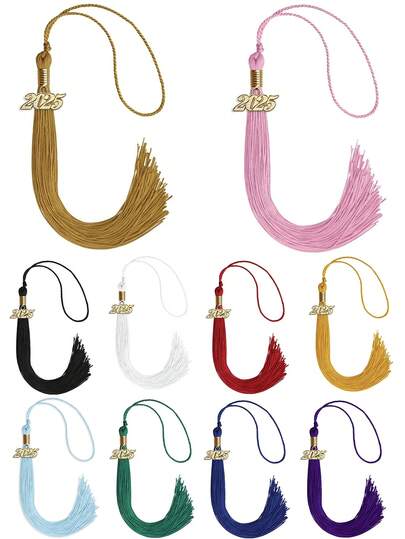1 Piece Of Graduation Solid Color Tassel With Gold Date Charm. Graduation Decorations, Graduation Party Supplies, Perfect Accessories To Complete Your Look And A Lasting Reminder Of Your Success. Available In A Variety Of Colors. (2025)