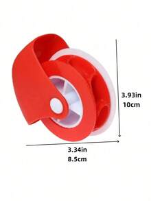 1 Pieza Cortador y Decorador de Rueda para Pastelería, Rueda de Corte para Pastelería, con Mango Rojo, Prensa para Corteza de Tarta, Cortador de Masa, Rueda para Pizza y Cortador de Pastelería, Material Plástico, Seguro para Alimentos, Multiusos Rodillo y Cortador de Masa de Pizza Manual (Horneado), Rueda de Pastelería Decoradora de Plástico, Adecuado para Pizza, Tarta, Galletas, Pasta, Hojaldre, Fondant, Herramientas de Horneado, Herramientas de Pastelería de Cocina, Accesorios de Cocina, Suministros de Cocina.