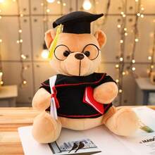 Keylingwd 1pc Graduation Bear Plush - Adorable Plush Doctoral And Master's Degree Animal With Cap And Diploma, Soft Foam Teddy Doll For Elementary/Middle/High School/University Graduates, Party Decor And Encouragement Gift - Multicolor - View 19
