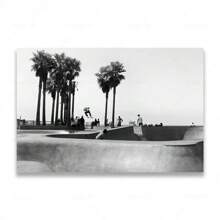 1pc/3PCS Wall Arts Posters Frameless Skateboarding Extreme Sports Posters Prints Black White Photo Canvas Painting Wall Art Pictures Room Decor Skateboard Lover Gift Vintage