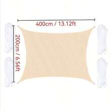 1pc Sunshade Canopy, Waterproof, UV-Resistant Rectangular Sunshade Cloth, Suitable For Outdoor Camping, Patio, Garden, Swimming Pool, Amusement Park, Made Of 210D Thin Waterproof Oxford Cloth - Multicolor - View 67