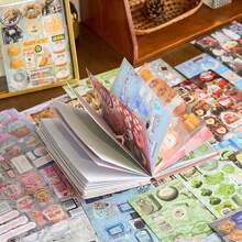 45pcs/Pack Japanese Style Die Cut Stickers, For DIY Scrapbook, Planner Decoration,School Supplies,Back To School