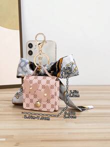 Fashion Casual Silk Scarf Mini Handbag Charm Bridesmaid Gifts Bow Bows - Multicolor - View 4