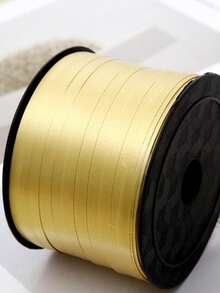 1 件纯色气球丝带，黄色塑料气球领带，适用于派对装饰、圣诞节 - 黃色 - 查看 5