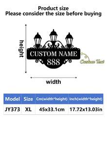 1pc Personalized Metal House Number, Custom Home Address Number Sign, House Number Plate, Wall Art, Housewarming, Birthday, Thanksgiving/Mother's Day/Father's Day, Personalized Gift For Family/Friends - Multicolor - View 30