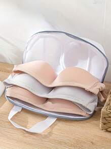 Bra Washing Bags, Laundry Bag, Large Bra Wash Guard Bags For Washing Machine, Fits All Cups, Anti-Deformation Bra Wash Bags, Underwear Bags For Washing (Grey, Blue) Small And Portable, Suitable For A Variety Of Scenarios, Home, Travel, Business Trips, Back To School, The Perfect Gift, Bag For School School Accessories School Stuff