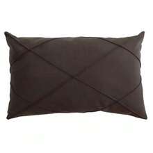 Kit 2 Rectangular Suede Draped Baguette Cushion 30cmx50cm - 鏽棕色 - 查看 2