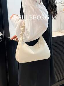 Fashionable Versatile Simple Pleated Strap Women's Shoulder Bag/ Underarm Bag - View 4