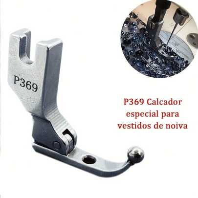 1 pieza de Pie prensador de tela de lentejuelas de nuevo estilo, adecuado para presionar lentejuelas, usado en fábricas de prendas de vestir o máquinas de coser industriales de aguja única