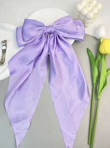 1 buc violet elegant retro culoare solidă mare Streamer fundă agrafă de păr, potrivită pentru uz zilnic și cadouri de festival, petrecere gheare agrafe de păr gheare de păr agrafe de păr