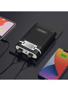 可拆卸移动电源芯18650电池免焊外壳移动电源盒 双USB免焊电池盒（不含电池）