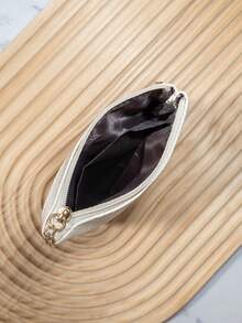 Women's Multi-Compartment Coin Purse Earbud Storage Pouch With Cute Keychain Pendant For Women Wallet Mini Wallet Purse Wallet Coin Wallet Wallet Travel Wallet - Beige - View 5