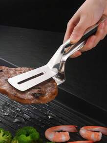 3 pièces Pince à baguettes en acier inoxydable, pince à baguettes en acier inoxydable style coréen 304, pince à glace à longue dent de scie, pince à barbecue, pince à glace, pince à aliments pour barbecue maison, pince à pain, pince à grille, cuisine, cadeau de Noël