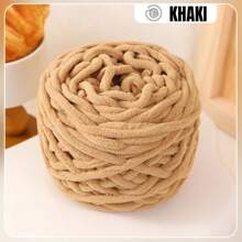 1Roll Multicolor Ice Strip Yarn 100g, 8mm Thick - Soft And Chunky Chenille Yarn, Fluffy Thread Knitting Chenille Yarn, Ideal For DIY Knitting & Crochet Projects Like Scarves, Slippers