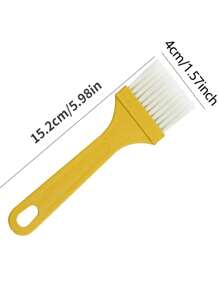 1/2/3pcs Heat-Resistant Barbecue Silicone Basting Brush, Kitchen Pancake Oil Brush, Non-Shedding Baking Brush