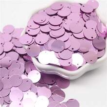 400pcs 20g 10mm Round Loose Sequins Plastic Round Paillette With 1mm Hole Colorful Sequins For Jewelry Making DIY Scrapbooking Sewing Crafts - Multicolor - View 25