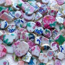 100g/200g Assorted Colorful Asymmetrical Shaped DIY Mosaic Tiles, Suitable For Various DIY Crafts, Mosaic Art, Garden Design, Frame Decoration, Creative Decor, And DIY Supplies - Surprise Color Mixing - View 12