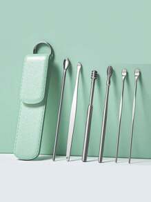 1/2/3 Conjuntos Kit de Ferramentas para Remoção de Cera de Ouvido, Ferramentas de Limpeza de Ouvido em Aço Inoxidável, Colher de Ouvido, Seguro para Homens e Mulheres, Removedor de Cera de Ouvido Unissex