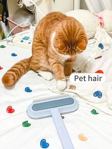 Reusable Pet Hair Remover, Multi-Functional Household Hair Cleaner, Suitable For Cats And Dogs, Adjustable Fluff Brush Head, Applicable For Pets, Carpets, Sofas, Bedding, Clothes And Furniture, Mother's Day Gift - Multicolor - View 5