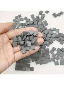 50/100/200pcs Miniature Landscape Kit | Realistic Red Brick Wall & Stone Accents | Plastic | Ideal For DIY Crafts, Fairy Gardens, And Dollhouses | Perfect For Building Your Mini Dream House