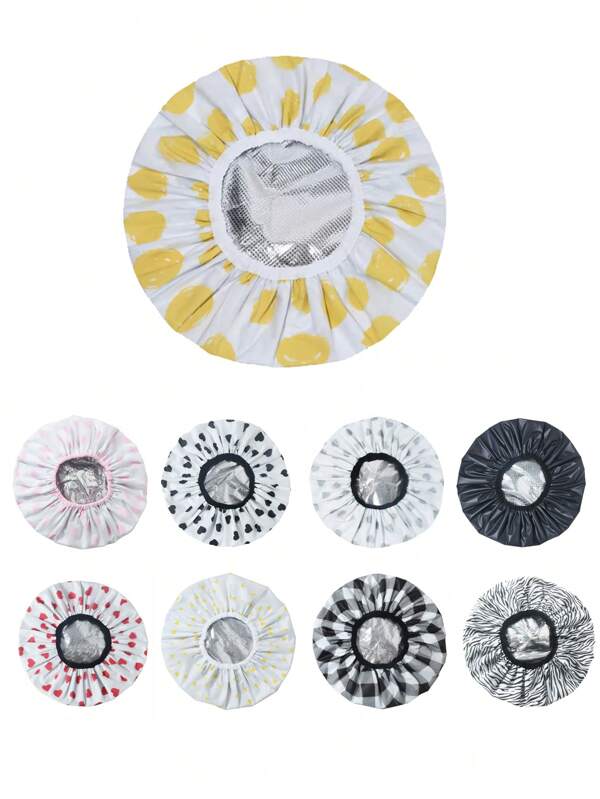 Touca térmica para condicionamento profundo feita de papel alumínio para uso doméstico e em salões, tintura de cabelo e ferramentas de tratamento com óleo quente, touca térmica grande, touca de banho, touca de vapor, toucas de processamento para cabelos longos e grossos