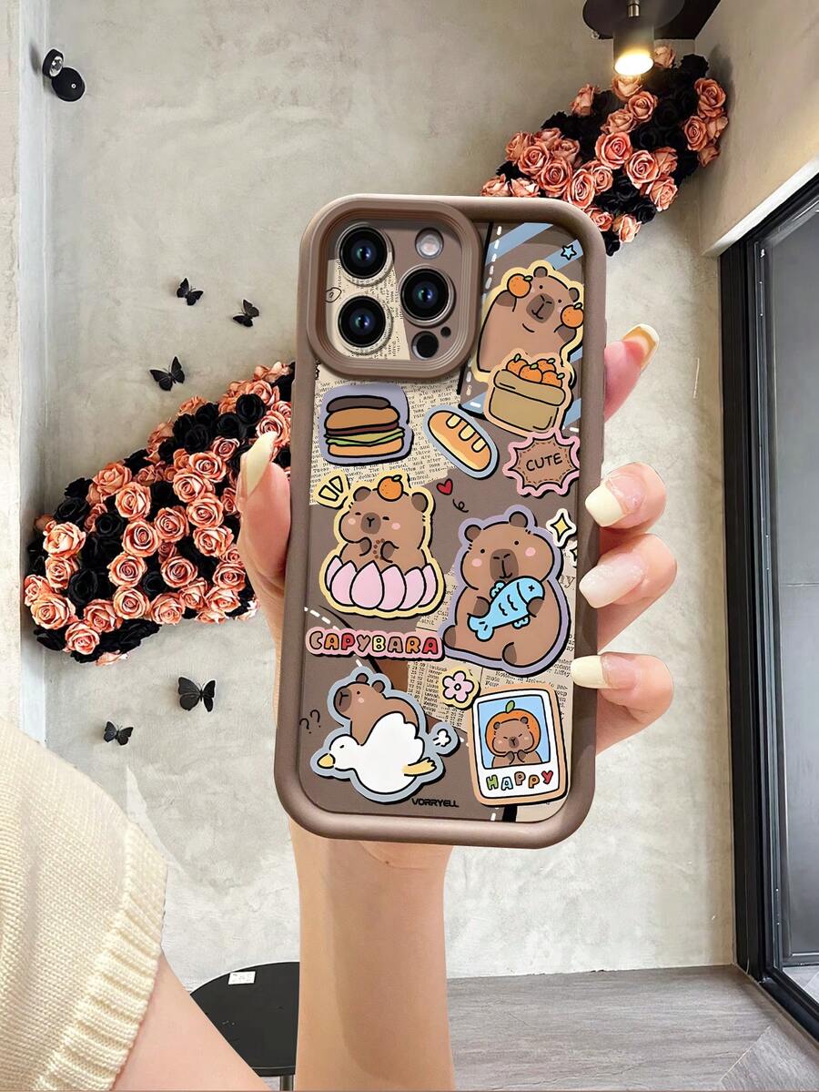 1 件时尚 Karpi Bala Label 防指纹喷砂棕色防震手机壳适用于 17/ 17 Pro/ 17 Pro Max/ Air/16/15/14/13、S25 Ultra/S24 Ultra/S23 Ultra/S25 FE/S25 Edge/A07/A17、Redmi、OPPO、Realme、Infinix - 棕色 - 查看 1