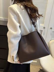 Light Luxury New PU Fashion Design High-End Tote Bag, New Fashionable Big Bags For Women