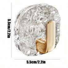 4 bucăți cârlige de perete fără găurire pentru baie și bucătărie - organizator la modă pentru prosoape și ustensile din plastic, ușor de instalat, design rezistent la apă, excelent pentru organizarea prosoapelor, periilor și a obiectelor mici