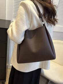 Light Luxury New PU Fashion Design High-End Tote Bag, New Fashionable Big Bags For Women