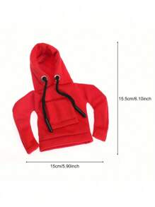 1pc 2025 New Design Car Gear Shift Knob Cover, Fashionable Mini Hoodie Sweatshirt, Car Gear Shift Head Decor, Interior Accessory