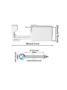 Disposable Nose Piercing Tool, Easy To Use And Portable, Includes Piercing Needle - Multicolor - View 8