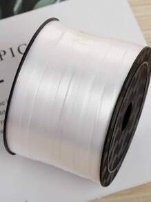 1pc Plain Balloon Ribbon, White Plastic Balloon Tie Strip, For Party Decor,Christmas